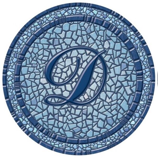 Lamatek Lamatek 67B00-0043D 59 in. dia. Monogram Mosaic Poolsaic Mat- D 67B00-0043D - main